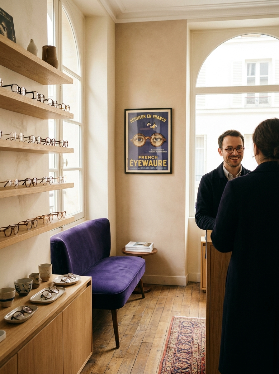 Intérieur de la boutique Art'Optical