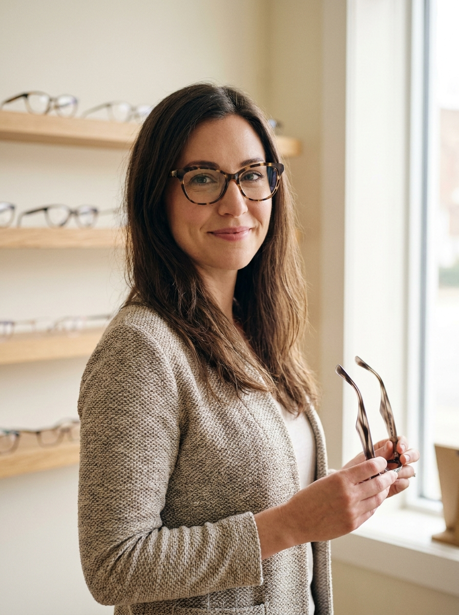 Magalie Louviot, opticienne lunettier
